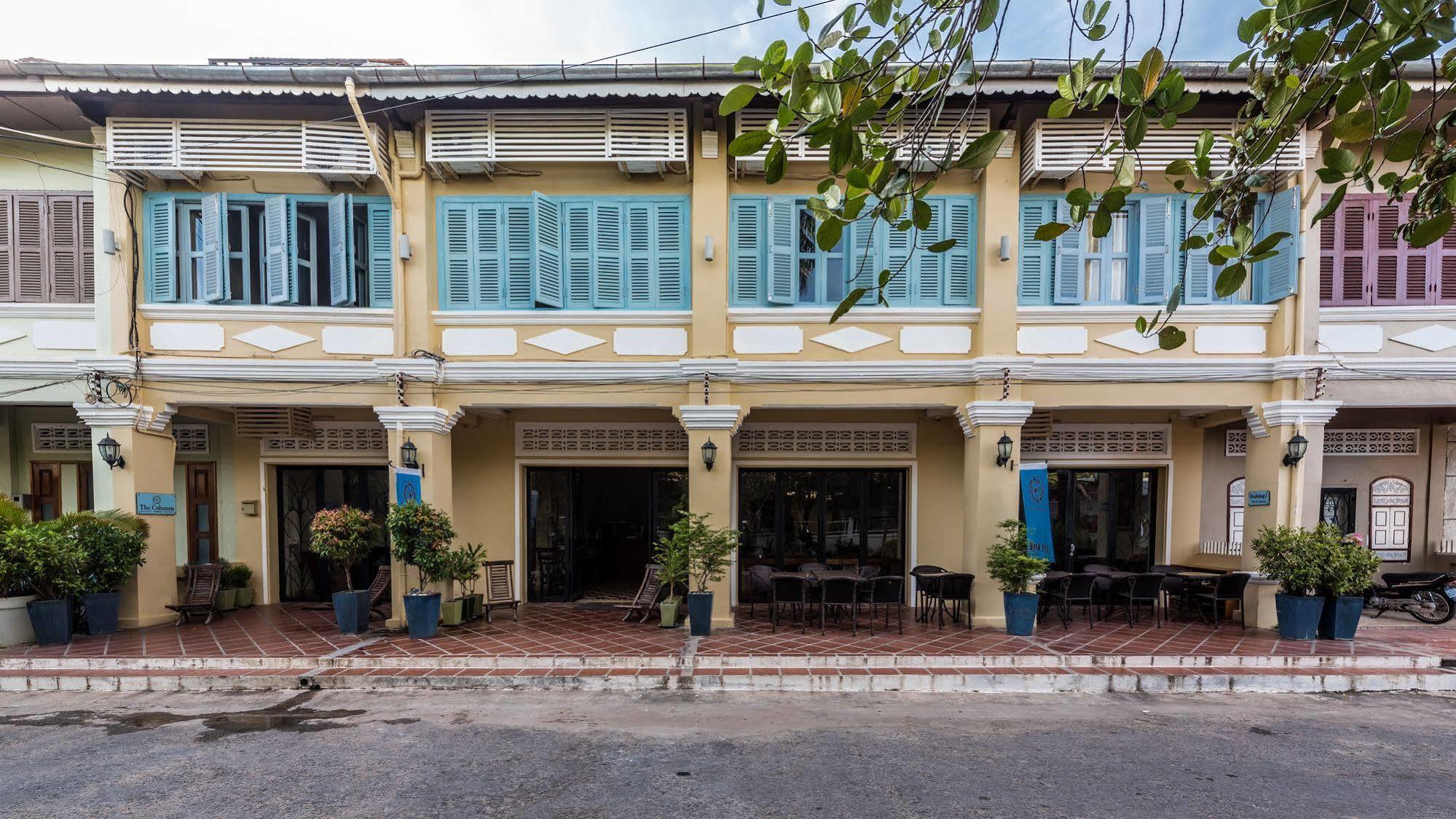 The Columns Hotel Kampot Exterior foto